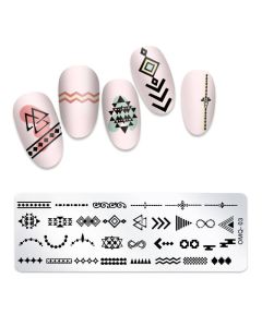 Isabelle Nails Nagel Stempel Plaat Voor Nagel Decoratie OMQ-03